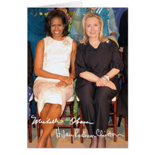 Hillary Clinton en Michele Obama