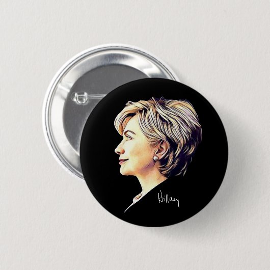 Hillary Clinton "Eyes to the Future" Button (Voorkant /achterkant)