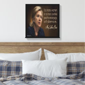 Hillary Clinton Femme R Silencieuse toile Imprimer (Insitu(Chambre))