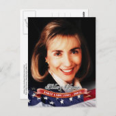Hillary Clinton, First Lady van de VS Briefkaart (Voorkant / Achterkant)