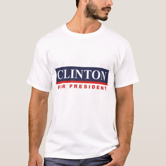 HILLARY CLINTON FOR PRESIDENT T-SHIRT (Voorkant)