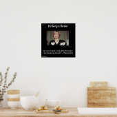 Hillary Clinton Funny Hairstyle Quote Poster (Cuisine)