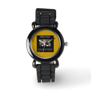 Hillary Clinton Grappige Kapsel Quote Horloge