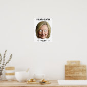 HILLARY CLINTON Halloween Masker Poster (Keuken)