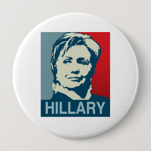 HILLARY CLINTON HOPE-.png Ronde Button 4,0 Cm