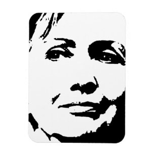 HILLARY CLINTON INK ART MAGNEET