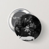 Hillary Clinton is een baas Ronde Button 5,7 Cm (Voorkant /achterkant)
