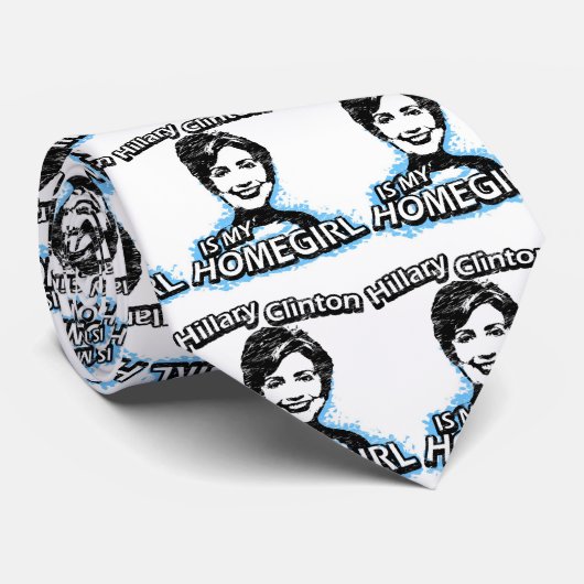 Hillary Clinton is mijn thuisbasis Stropdas (Opgerold)