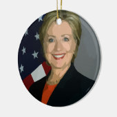 hillary clinton keramisch ornament (Links)