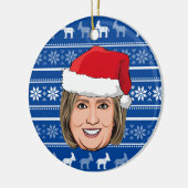 HILLARY CLINTON Kerstmis Keramisch Ornament (Links)