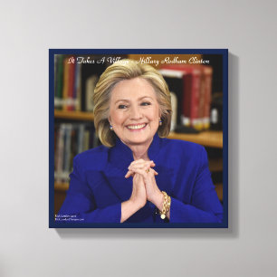 Hillary Clinton Le Village Est Une Œuvre Sur Toile