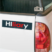 Hillary Clinton Liar Bumpersticker (Blauwgroen) (Op Truck)