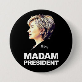 Hillary Clinton "Mevrouw President" Button
