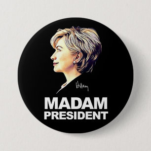 Hillary Clinton "Mevrouw President" Button