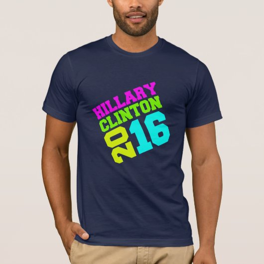 HILLARY CLINTON NEON SWAY.png T-shirt (Voorkant)