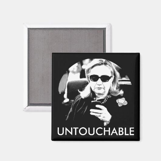 Hillary Clinton onaantastbaar Magneet (Voorkant / Achterkant)