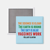Hillary Clinton over vaccineren Magneet (Voorkant / Achterkant)