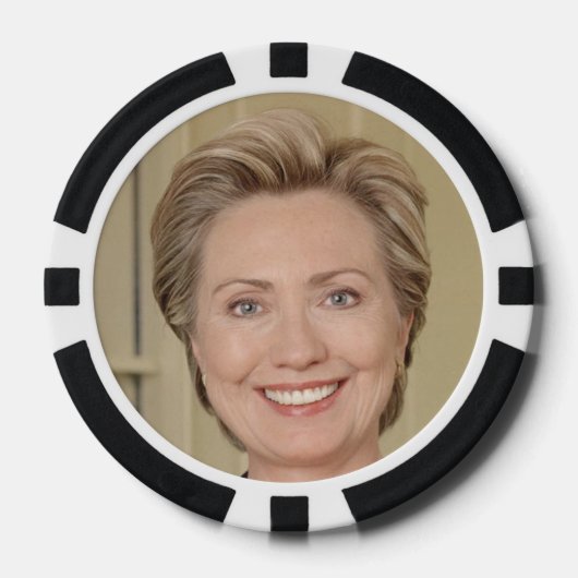 Hillary Clinton Pokerchips (Voorkant)