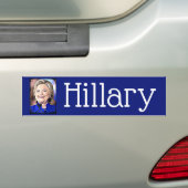 Hillary Clinton Portrait Bumpersticker (Op auto)