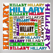 Hillary Clinton Poster (Voorkant)