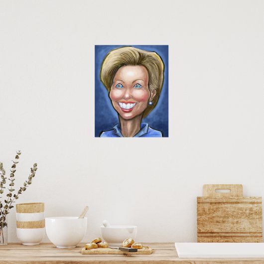Hillary Clinton Poster (Keuken)