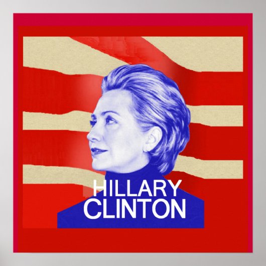 Hillary Clinton POSTER afdrukken (Voorkant)