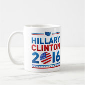 HILLARY CLINTON Pour Le Président 2016 Mug (Gauche)