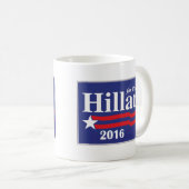 Hillary Clinton pour le président Mug de café 2016 (Devant droit)