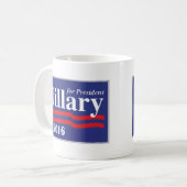Hillary Clinton pour le président Mug de café 2016 (Devant gauche)