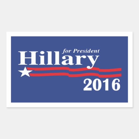 Hillary Clinton pour le président Stickers 2016 (Devant)