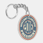 Hillary Clinton President 2016 Sleutelhanger (Voorkant Links)