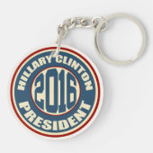 Hillary Clinton President 2016 Sleutelhanger (Achterkant)