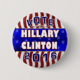 Hillary Clinton President 2016 Verkiezingsdemocraa Ronde Button 5,7 Cm