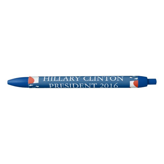 Hillary Clinton President 2016 Zwarte Inkt Pen (Voorkant)