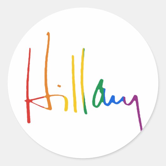 HILLARY CLINTON PRIDE - PNG.nl Ronde Sticker (Voorkant)