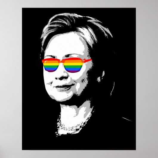 Hillary Clinton Pride Poster (Voorkant)