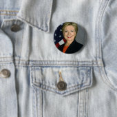 hillary clinton ronde button 5,7 cm (In situ)