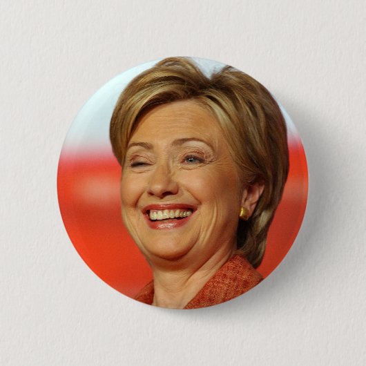 Hillary Clinton Ronde Button 5,7 Cm (Voorkant)
