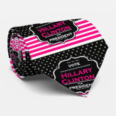 hillary clinton, rose, cravate masculine (Roulé)