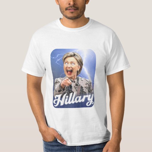 Hillary Clinton Shirt - Funny, Satanic v.1 (Voorkant)