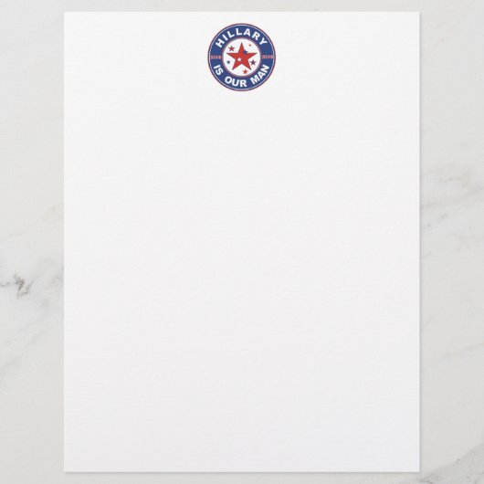 Hillary Clinton stationery Clinton briefhead (Voorkant)