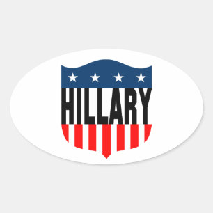 hillary clinton sterren en strepen ovale sticker