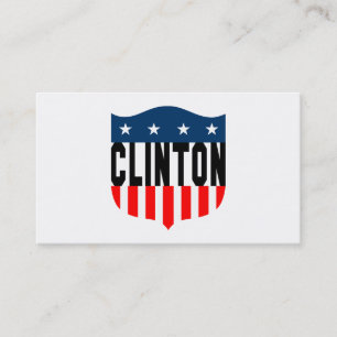 hillary clinton sterren en strepen visitekaartje