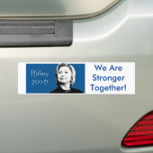 Hillary Clinton Stronger Together Bumpersticker (Op auto)