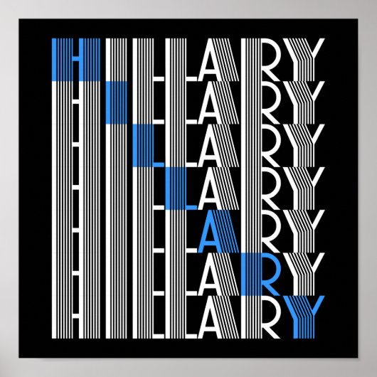 hillary clinton textual poster (Voorkant)