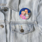 Hillary Clinton-Tim Kain 2016 Ronde Button 5,7 Cm (In situ)