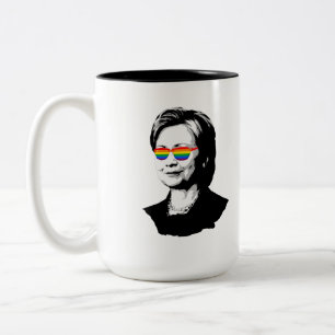 Hillary Clinton trots Tweekleurige Koffiemok