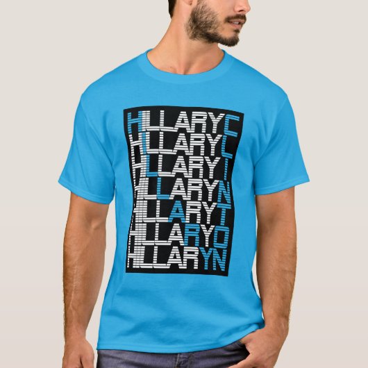 Hillary Clinton type stack T-shirt (Voorkant)