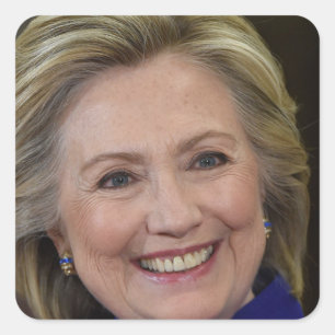 Hillary Clinton Vierkante Sticker