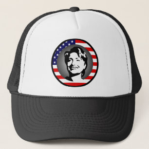 Hillary clinton: vlag van de vs : trucker pet